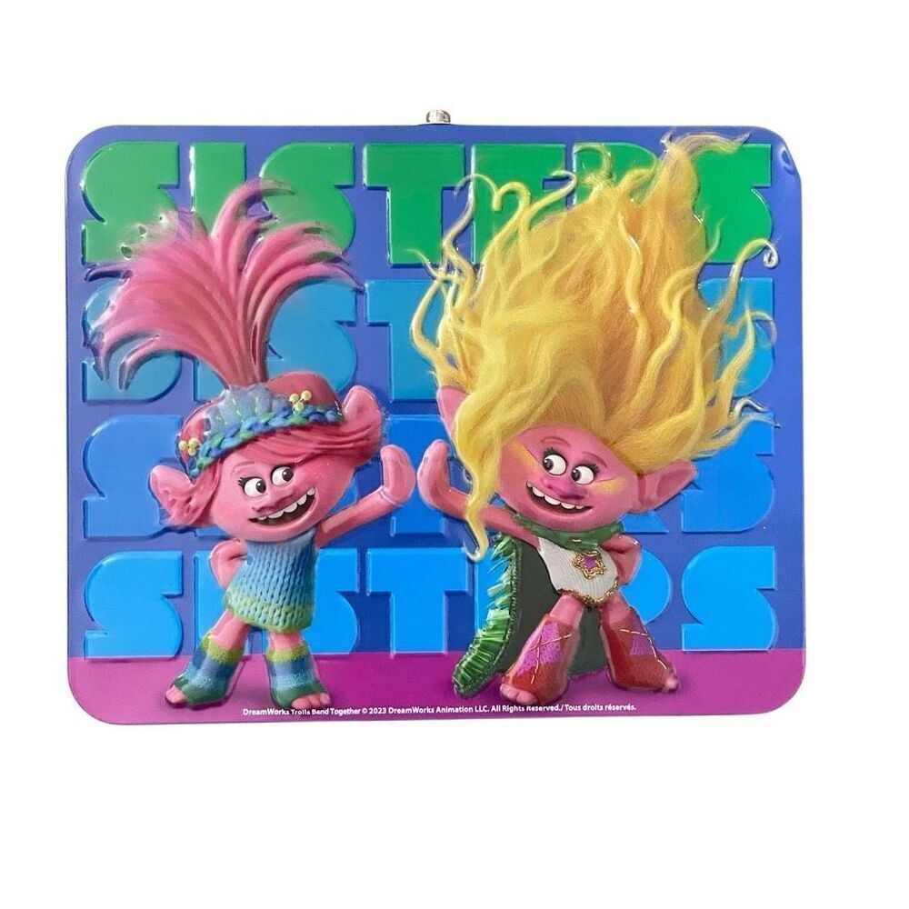 Trolls Band Together Metal Lunchbox w/ 24-Piece Puzzle Viva & Poppy Collectible